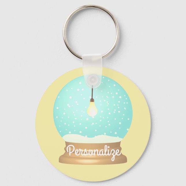 Porte-clés Hanging lightbulb snow globe keychain (Recto)