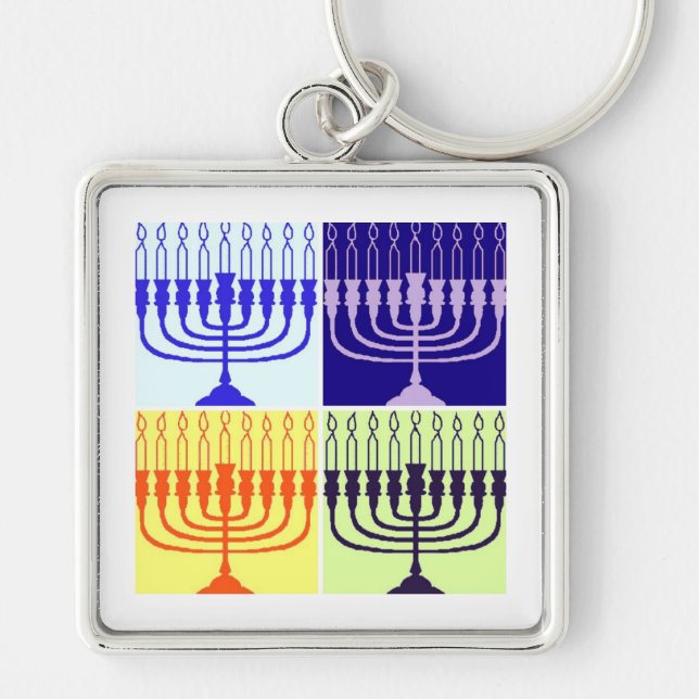 Porte-clés Hanoukka Menorah (Devant)