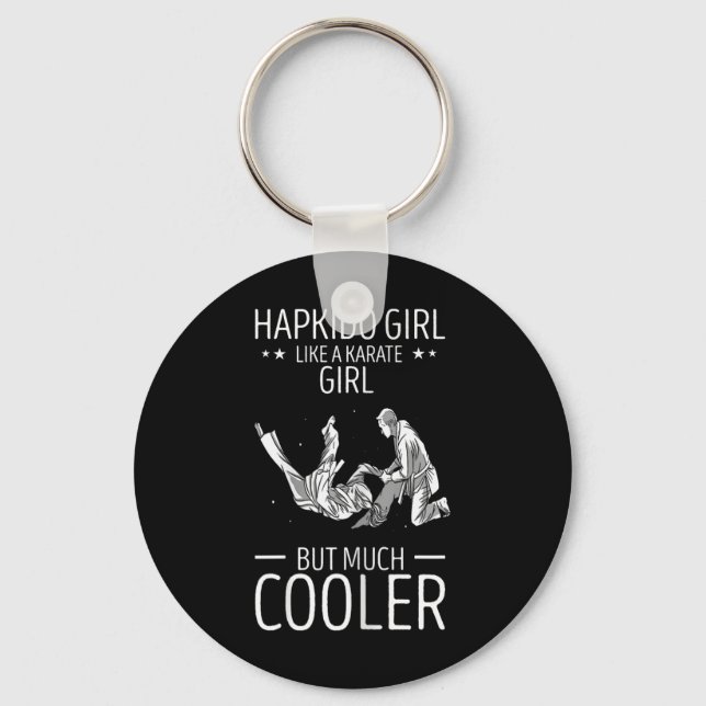 Porte-clés Hapkido Jette Comme Une Fille Karaté Martial Corée (Recto)