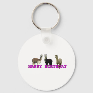 Porte-clés Happy (alpaca)  birthday