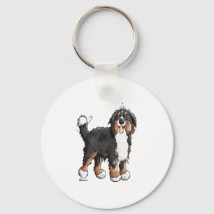 Porte-clés Happy Bernese Mountain Dog - Comic - Chiens - Cart