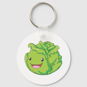 Porte-clés Happy Cabbage Vegetable Smiling