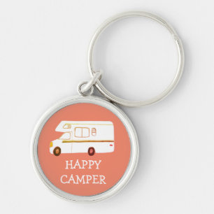 Porte-clés HAPPY CAMPER RV Motorhome Camping CUSTOM
