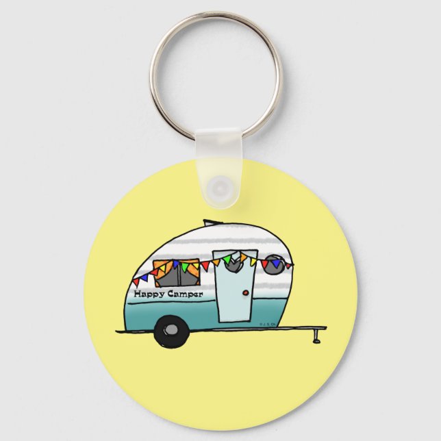 Porte-clés Happy Camper van (Recto)