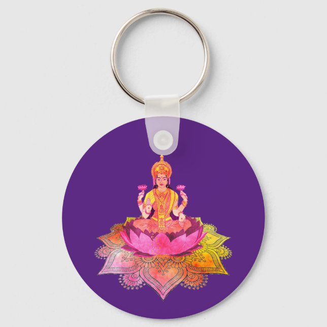Porte-clés Happy Diwali - Deepalavi Lakshmi Goddess 4 (Recto)