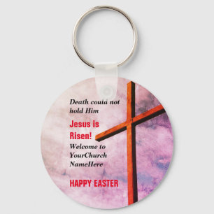 Porte-clés HAPPY EASTER   Jésus est ressuscité
