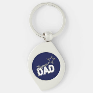 Porte-clés Happy Fête des pères Moderne Design "SUPER DAD" ét