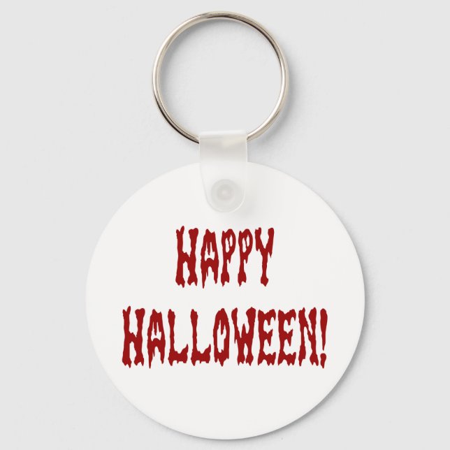 Porte-clés Happy Halloween Gore Texte (Recto)