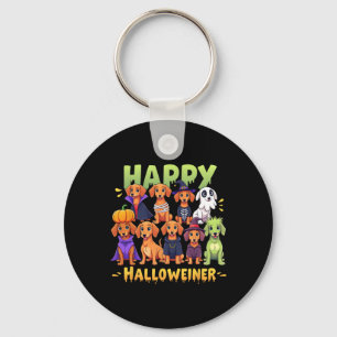 Porte-clés Happy Halloweiner Chien Propriétaires Drôle Hallow