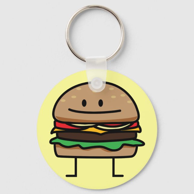 Porte-clés Happy Hamburger (Recto)