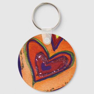 Porte-clés Happy Love Hearts Pendentif Art Porte - clé Charme