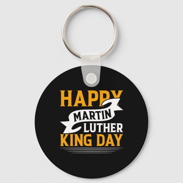 Porte-clés Happy Martin Luther King Sticker (Recto)