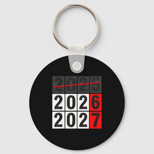 Porte-clés Happy New Year 2026 Coming Soon 2027 67 Meme Six S (Recto)