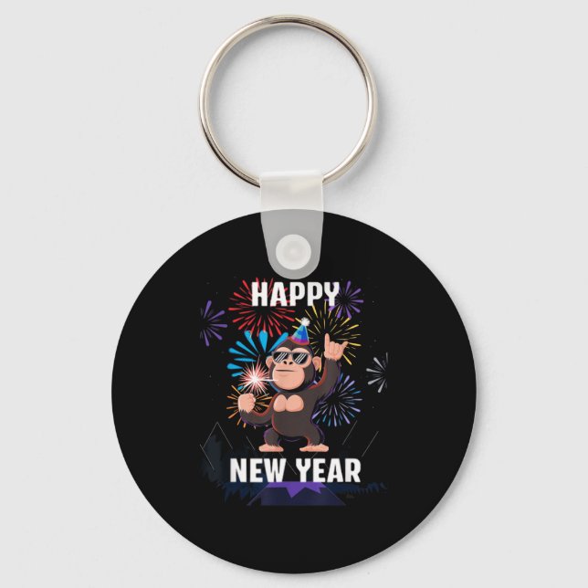 Porte-clés Happy New Year 2026 Funny Kids Bigfoot Lovers Part (Recto)