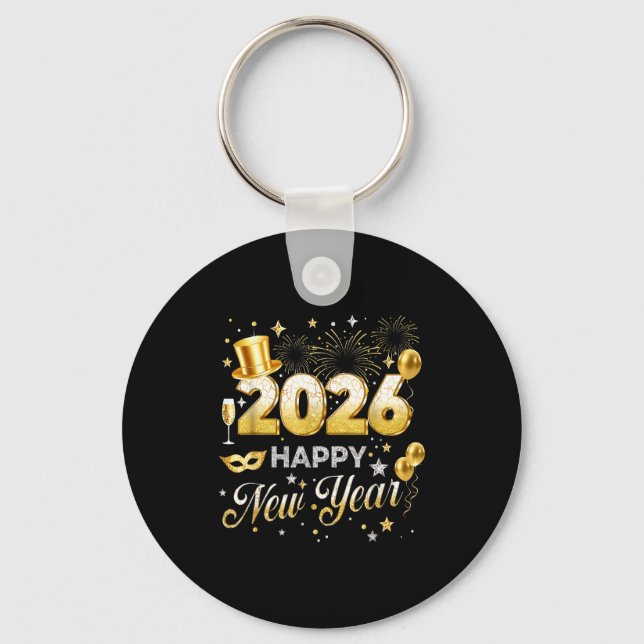 Porte-clés Happy New Year 2026 Funny New Years Eve Party Men  (Recto)