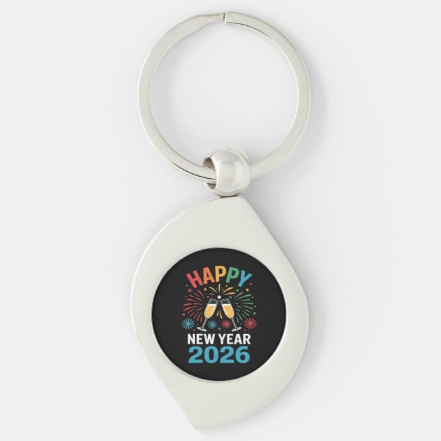 Porte-clés Happy New Year 2026 Party Funny New Years Eve 2026 (Devant)