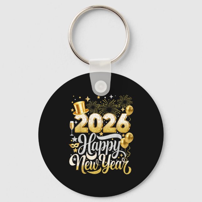 Porte-clés Happy New Year Party 2026 Nye Funny Family Matchin (Recto)