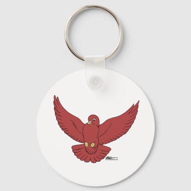 Porte-clés Happy Pigeon (Recto)