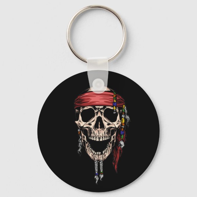 Porte-clés Happy Pirate Skull Ghost Royal (Recto)