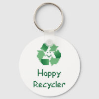 Happy Recycler Porte - clé