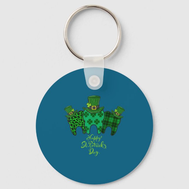 Porte-clés Happy St Patrick's Day Dental Istant Tooth Patrick (Recto)