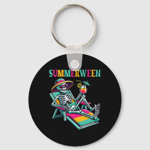 Porte-clés Happy Summerween Eté Halloween Squelette