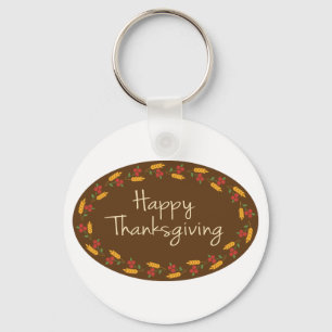 Porte-clés Happy Thanksgiving Message
