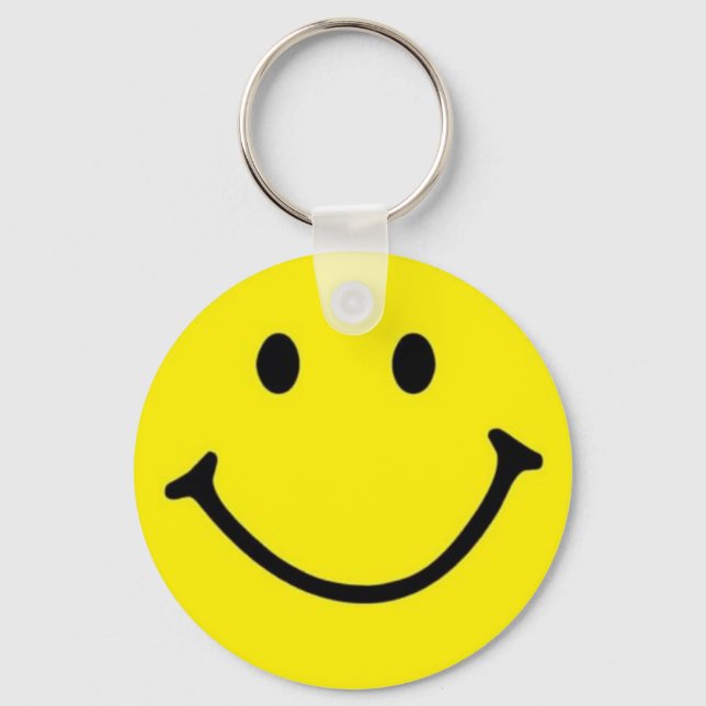 Porte-clés Happy Yellow Smile Face Keychain (Recto)