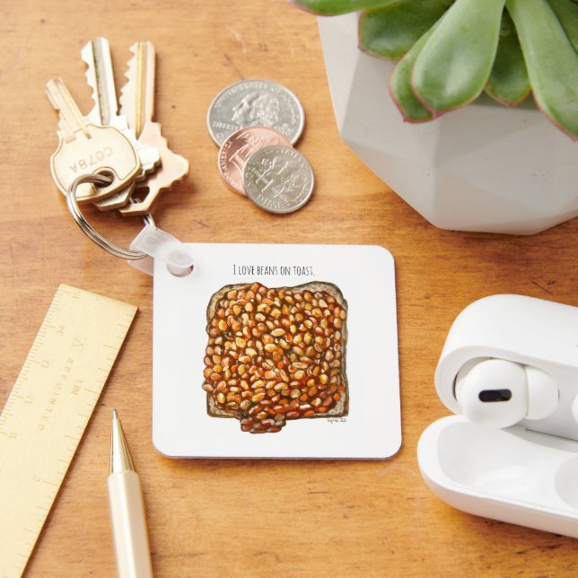 Porte-clés Haricots sur Toast (Bureau)