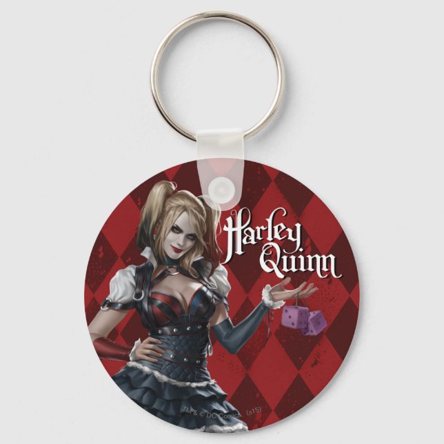 Porte-clés Harley Quinn With Fuzzy Dice (Recto)