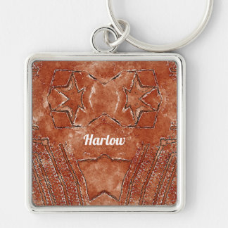 Porte-clés HARLOW ~ Brun Blanc Noir ~