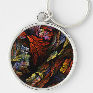 Porte-clés Harmonie des couleurs Art Abstrait Petit