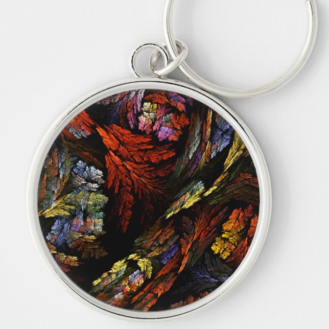 Porte-clés Harmonie des couleurs Art Abstrait Petit (Devant)