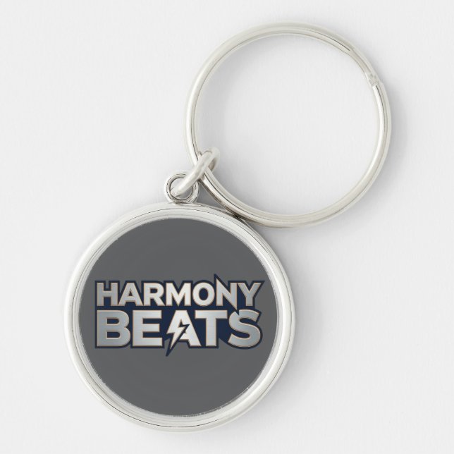 Porte-clés Harmony Beats – Texte d'art musical (Devant)