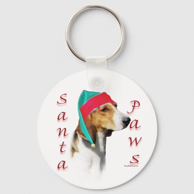 Porte-clés Harrier Père Noël Paws (Recto)
