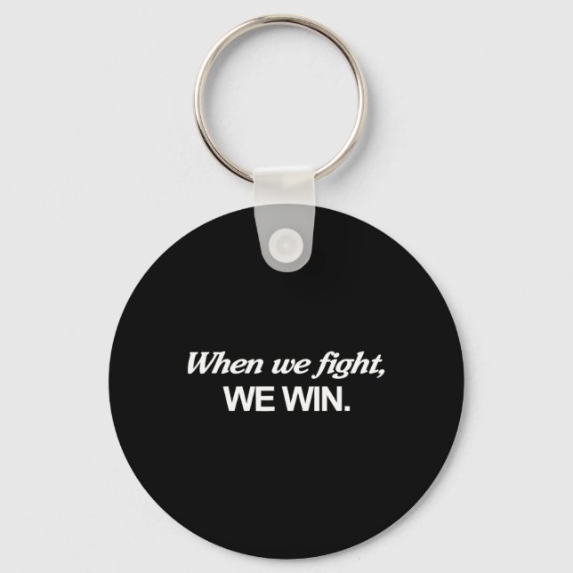 Porte-clés Harris Quand nous combattons, nous gagnons (Recto)