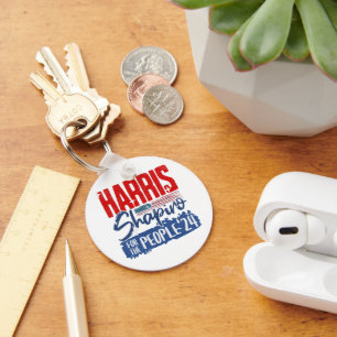 Porte-clés Harris Shapiro 2024 Pour le peuple Drapeau américa