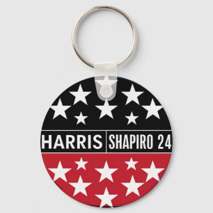 Porte-clés Harris-Shapiro 2024 Vintage Président Kamala