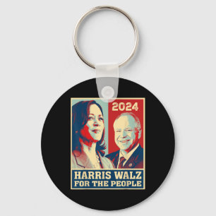 Porte-clés Harris W 2024 Pour Les Démocrates Du Peuple Vote K