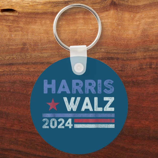 Porte-clés Harris Waltz 2024 Election Kamala Harris Navy Blue (Recto)