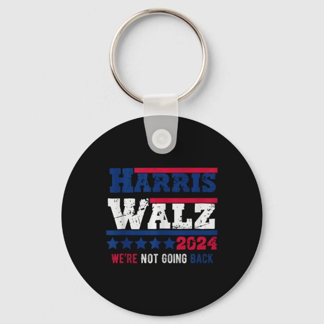 Porte-clés Harris Walz 2024 Nous ne rentrons pas Harris Tim (Recto)