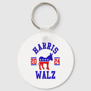 Porte-clés Harris Walz 2024 pour le président Patriotic Democ