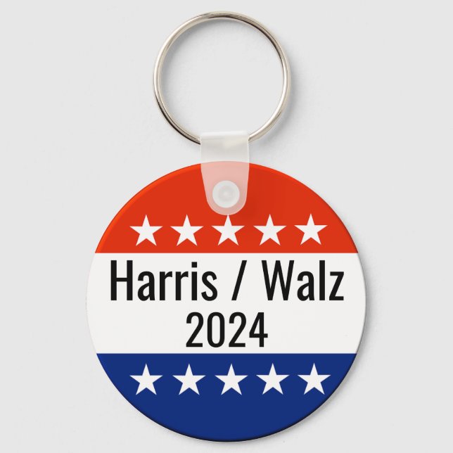 Porte-clés Harris Walz Élection 2024 (Recto)