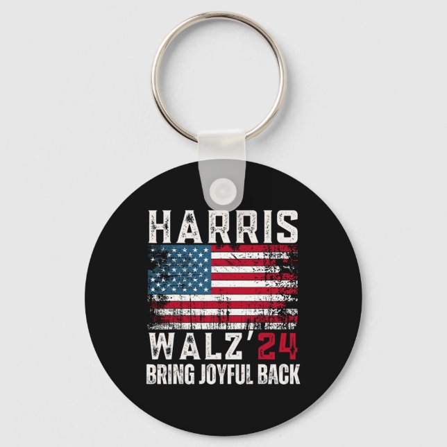 Porte-clés Harris Walz Élection 2024 (Recto)