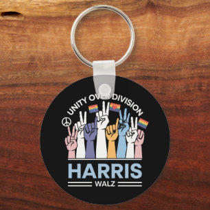 Porte-clés Harris Walz Valse 2024 Unité au-delà de la divisio