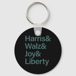Porte-clés Harris Wheimer Joy Liberty Vote Kamala Harris Pres