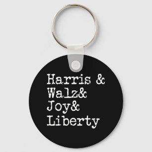 Porte-clés Harris Wheimer Joy Liberty Vote Kamala Harris Pres