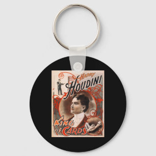 Porte-clés Harry Houdini Roi Des Cartes