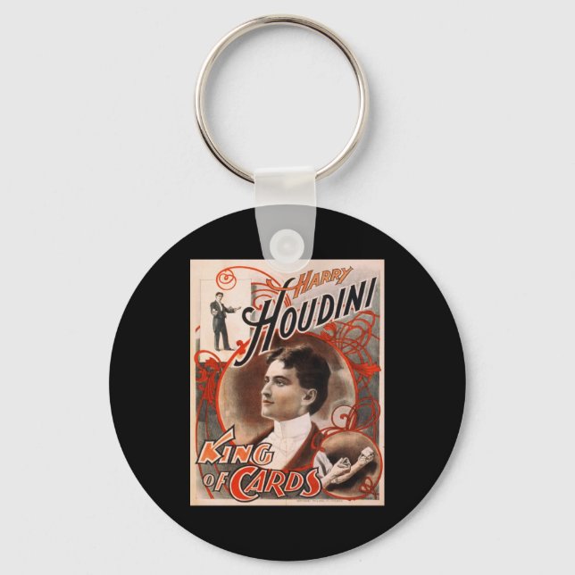 Porte-clés Harry Houdini Roi Des Cartes (Recto)