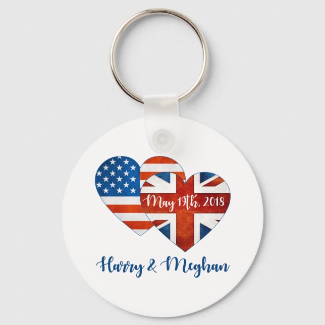 Porte-clés Harry & Meghan Mariage, 19 mai 2018 (Recto)